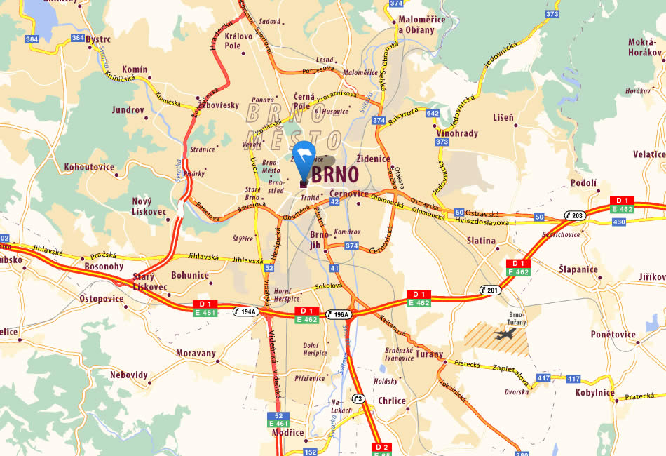Brno map